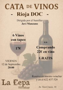 cata vinos rioja